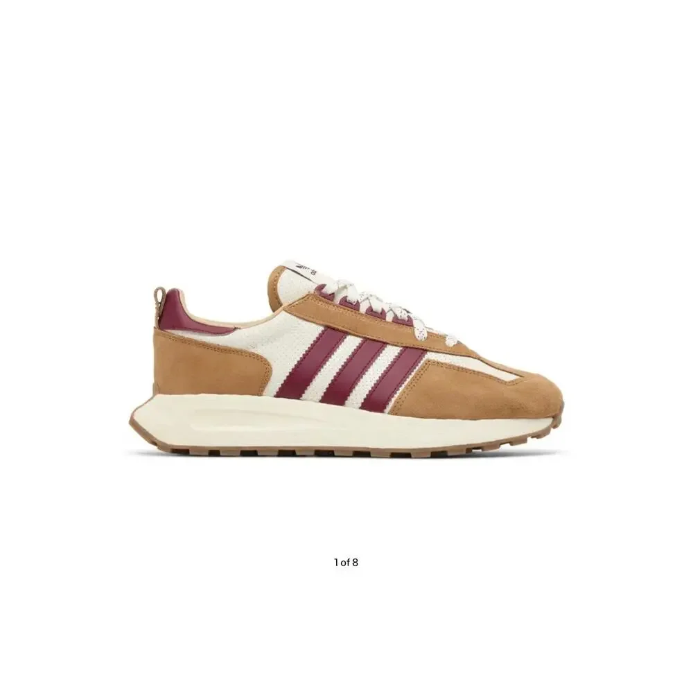 Adidas Retropy E5 Copper Flat Sneaker Burgundy Detail Colorway